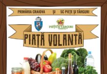 Piață de produsele tradiționale în centrul Craiovei