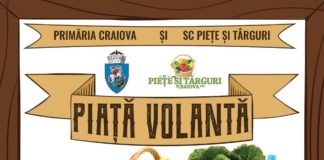 Piață de produsele tradiționale în centrul Craiovei