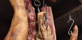 „În această perioada cea mai solicitata este carnea de porc proaspătă dar și produsele tradiționale din carne de porc pregătite în gospodăria noastră” ne- a declarat fermierul Alin Simion- Microferma Cârcea