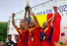 România este campioană mondială la padbol! „Tricolorii” au învins în ultimul act naționala Uruguayului. Cei doi sportivi componenți ai Naționalei României sunt din Craiova și sunt jucători ai clubului Flux Arena!