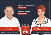 Lia Olguța Vasilescu și Cosmin Vasile își continuă marile proiecte pentru dezvoltarea Craiovei și a județului Dolj